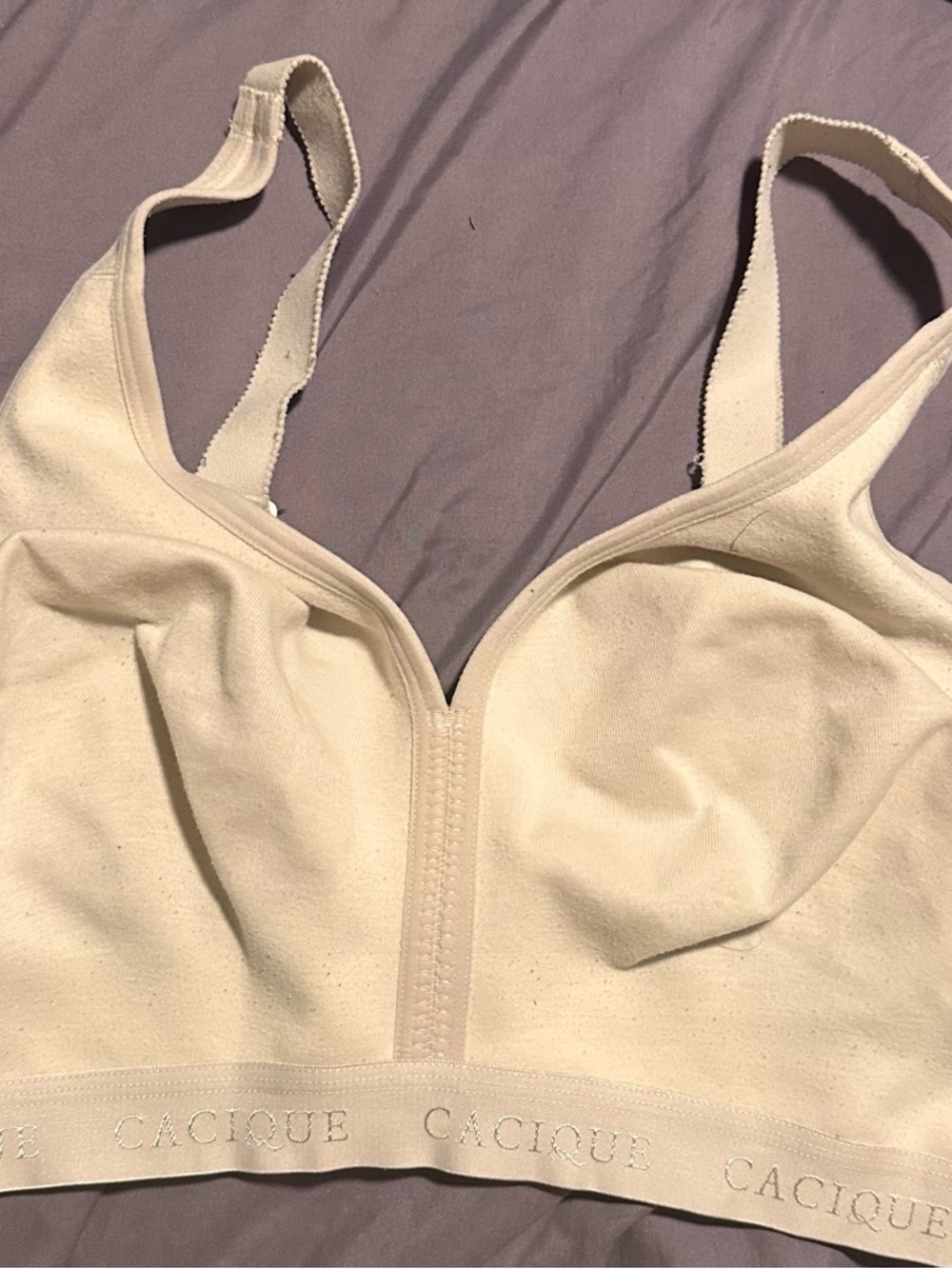 Cacique 
44DDD
Cotton unlined full coverage no wire